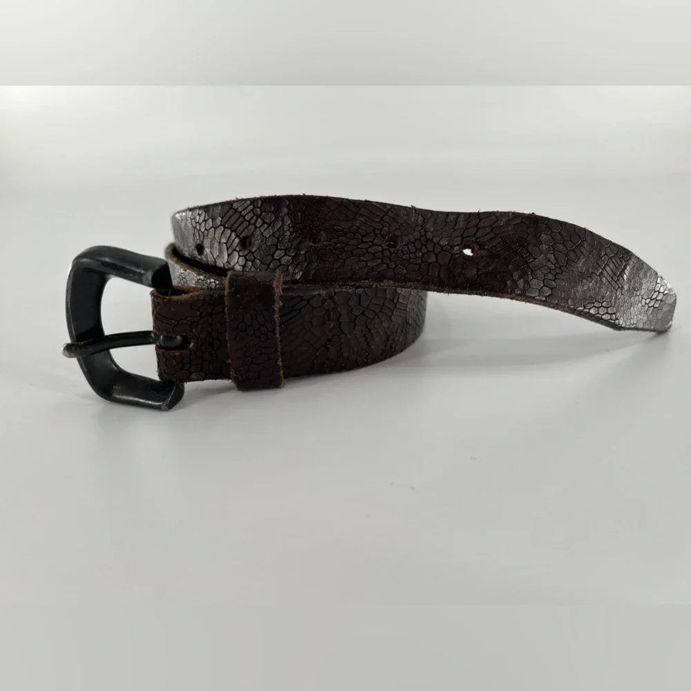 True Religion Brown Leather Belt‎ S